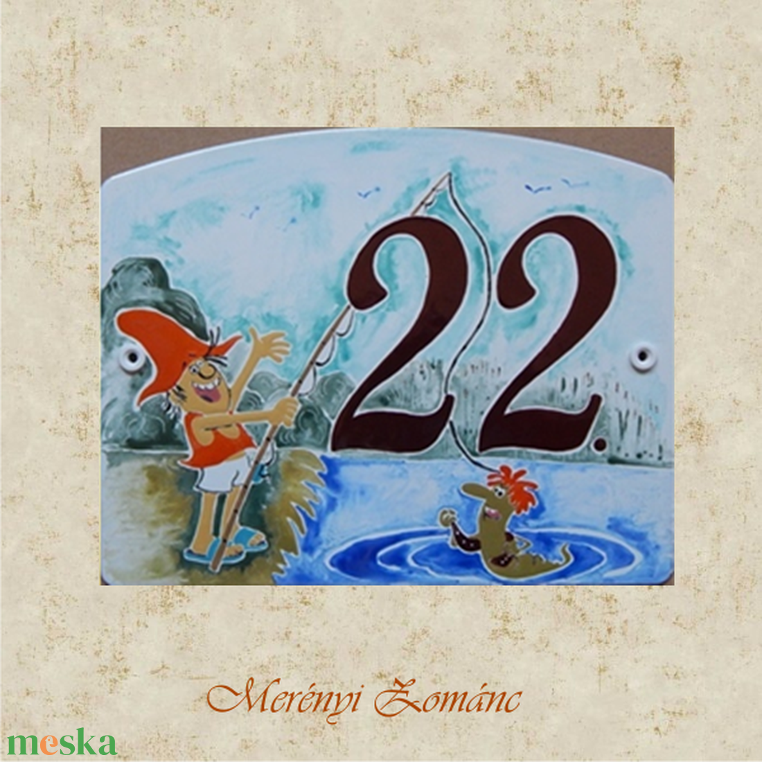  Házszámtábla. - otthon & életmód - ház & kert - házszám - Meska.hu