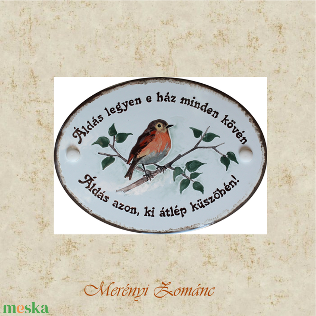 Tűzzománc házszám táblák. - otthon & életmód - ház & kert - kutyatábla - Meska.hu