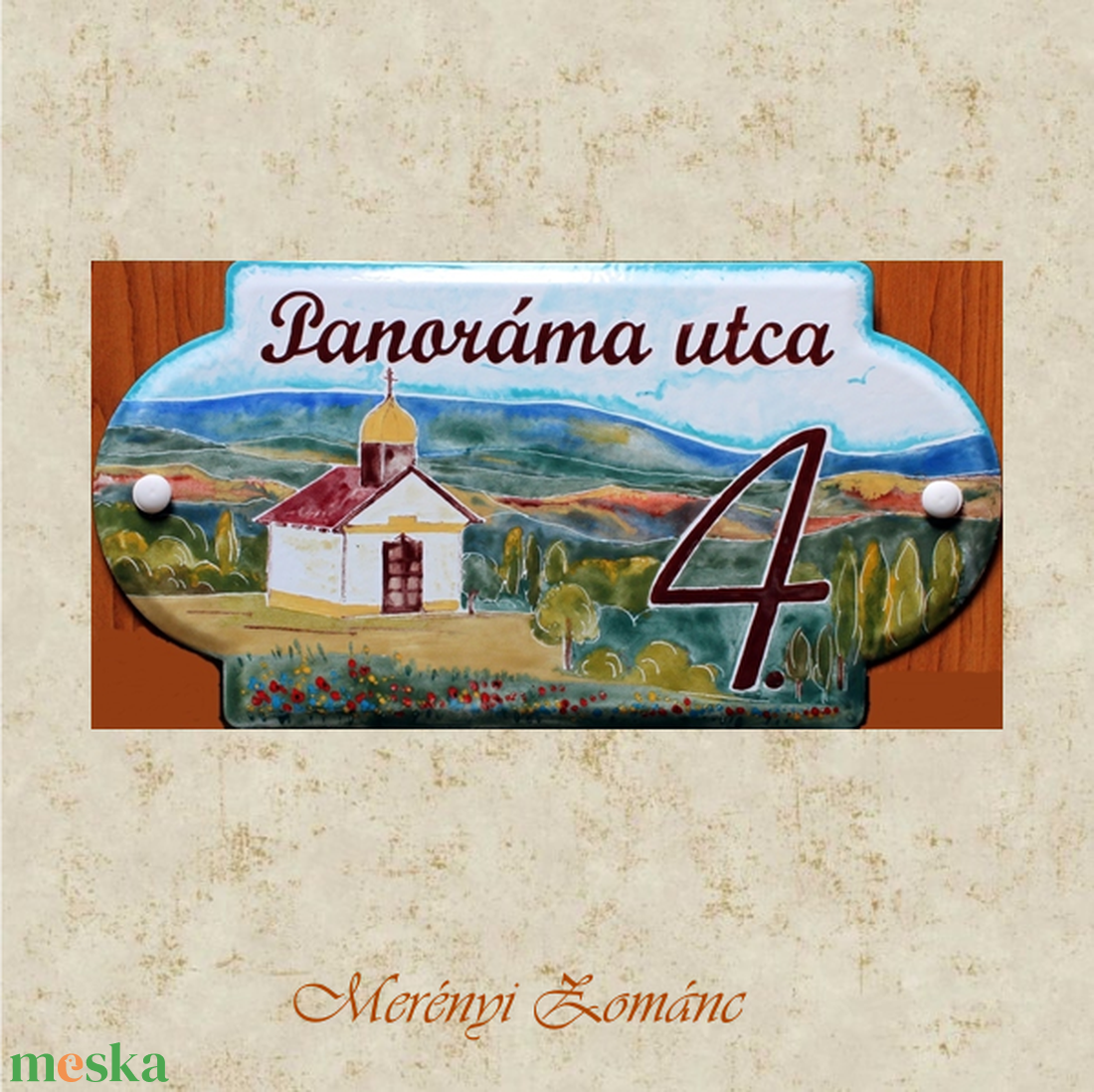 Tűzzománc házszám táblák. - otthon & életmód - ház & kert - házszám - Meska.hu