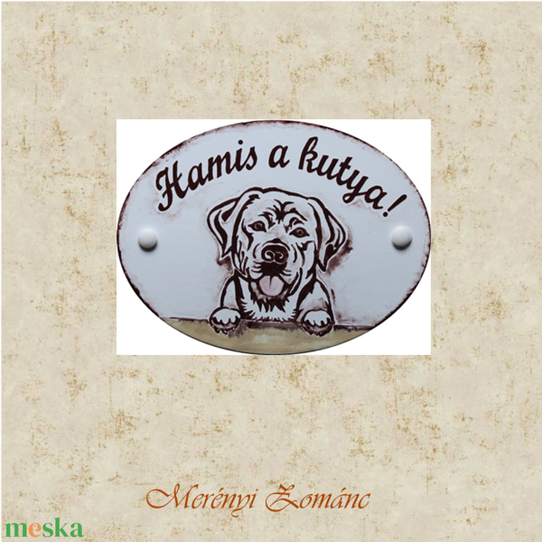 Tűzzománc házszám táblák. - otthon & életmód - ház & kert - névtábla - Meska.hu