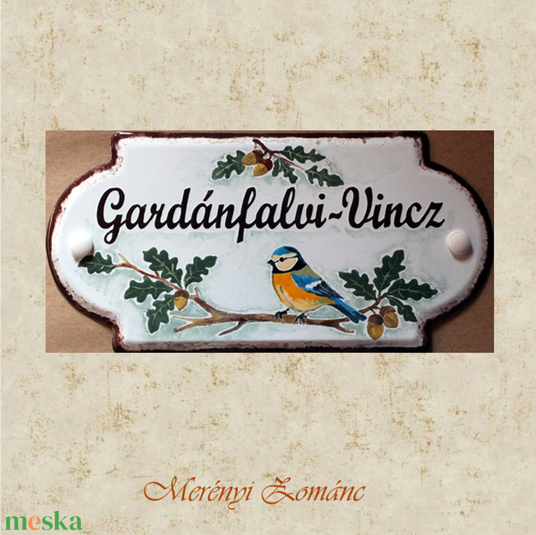 Tűzzománc házszám táblák. - otthon & életmód - ház & kert - házszám - Meska.hu