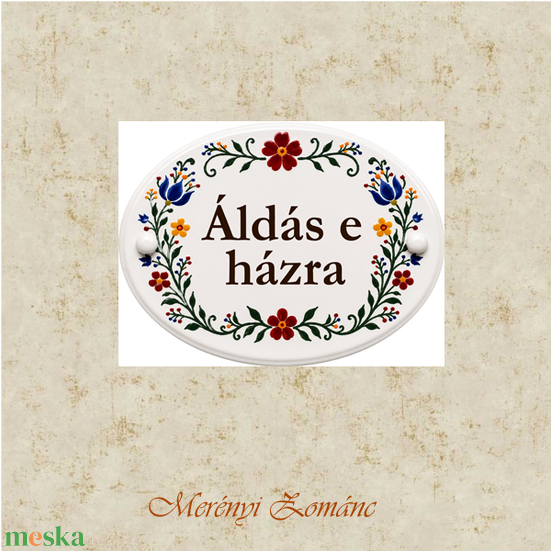 Üdvözlő tábla. - otthon & életmód - ház & kert - házszám - Meska.hu