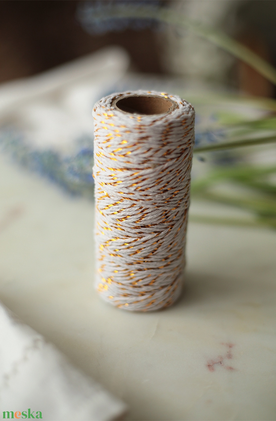 Arany-fehér bakers twine / pékzsineg 45 m (másolat) - esküvő - meghívó & kártya - meghívó - Meska.hu Arany-fehér bakers twine / pékzsineg 45 m (másolat) - esküvő - meghívó & kártya - meghívó - Meska.hu