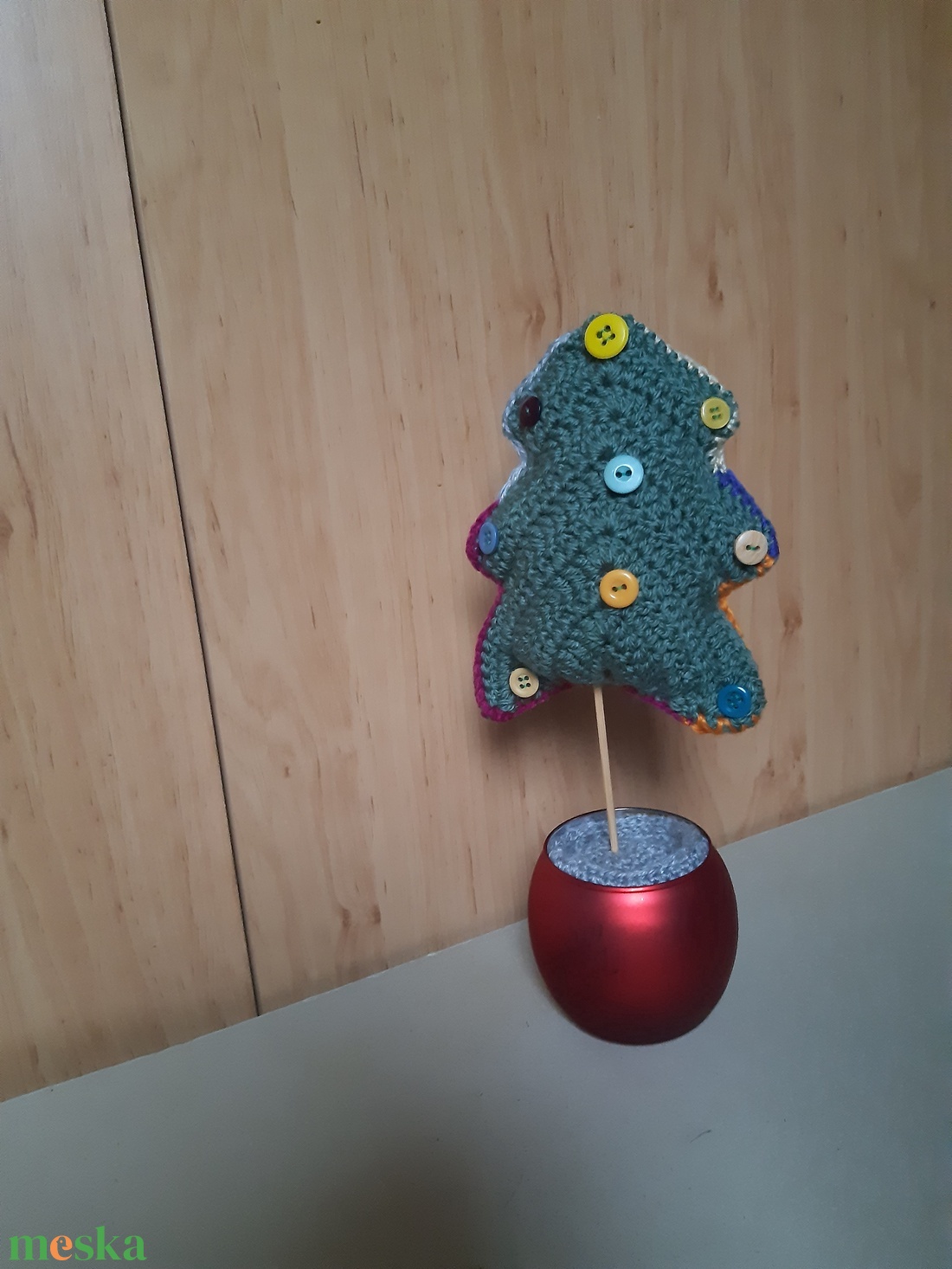 Horgolt karácsonyi asztaldísz kaspóval - karácsony - adventi díszek - adventi asztaldísz - Meska.hu Horgolt karácsonyi asztaldísz kaspóval - karácsony - adventi díszek - adventi asztaldísz - Meska.hu