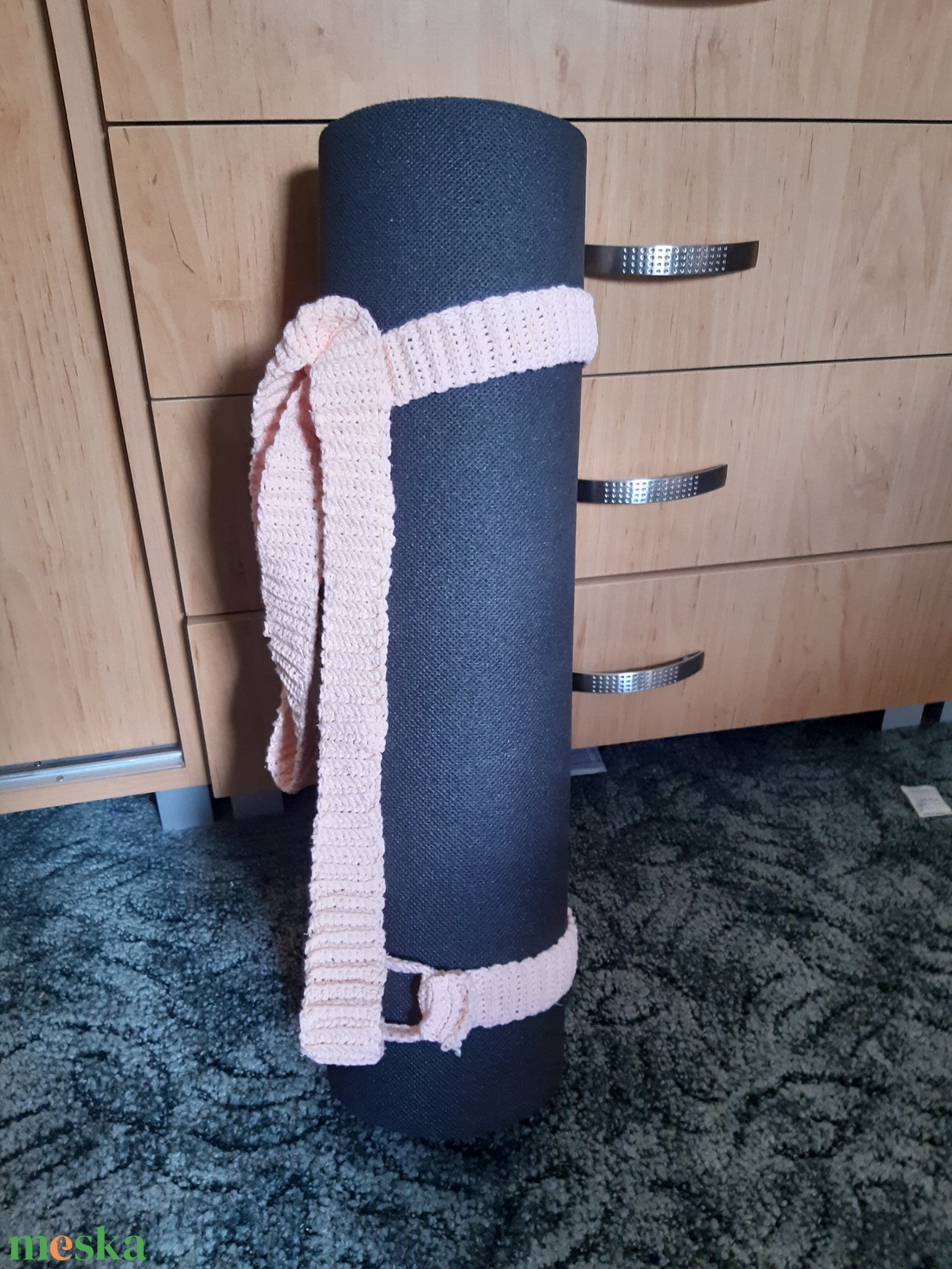 kézzel horgolt jógatartó heveder - játék & sport - sport és kikapcsolódás - jóga, pilates, torna - jógatáska - Meska.hu