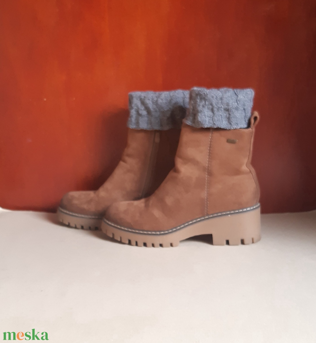 Kézzel kötött bokamelegítő - ruha & divat - cipő & papucs - lábszármelegítő - Meska.hu