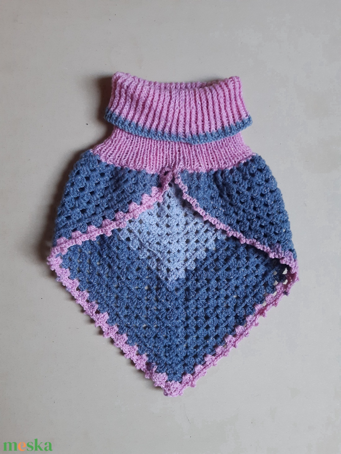 Horgolt garbós sál - ruha & divat - sál, sapka, kendő - sál - Meska.hu