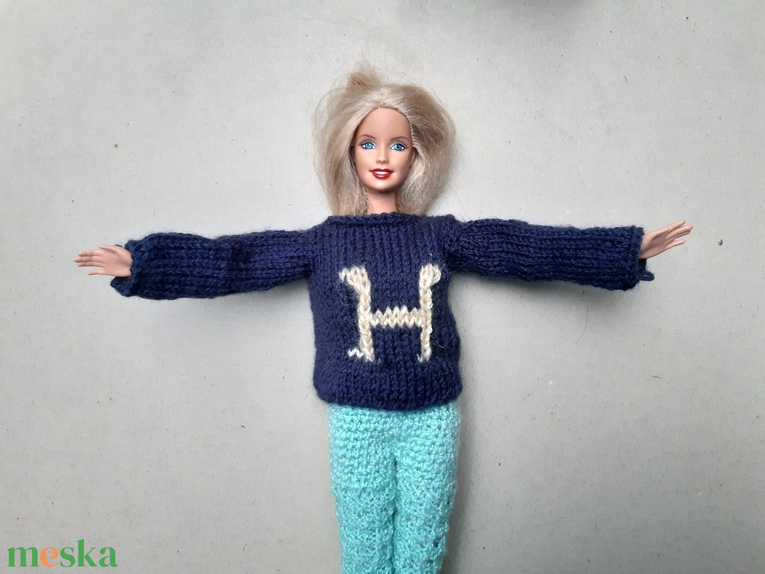 Barbie baba pulóver - játék & sport - baba & babaház - barbie ruhák - Meska.hu