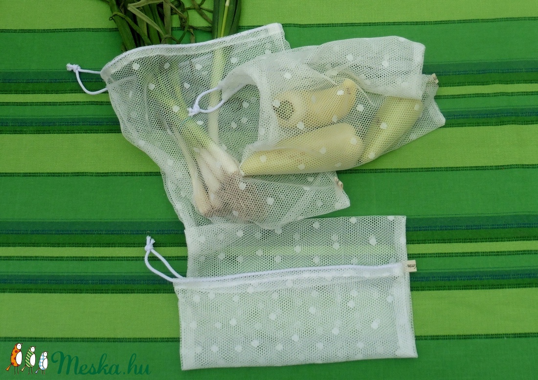 3 db/csomag hálós bevásárló zsák  -  - Meska.hu