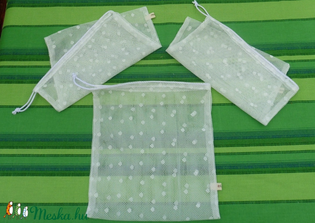 3 db/csomag hálós bevásárló zsák  -  - Meska.hu