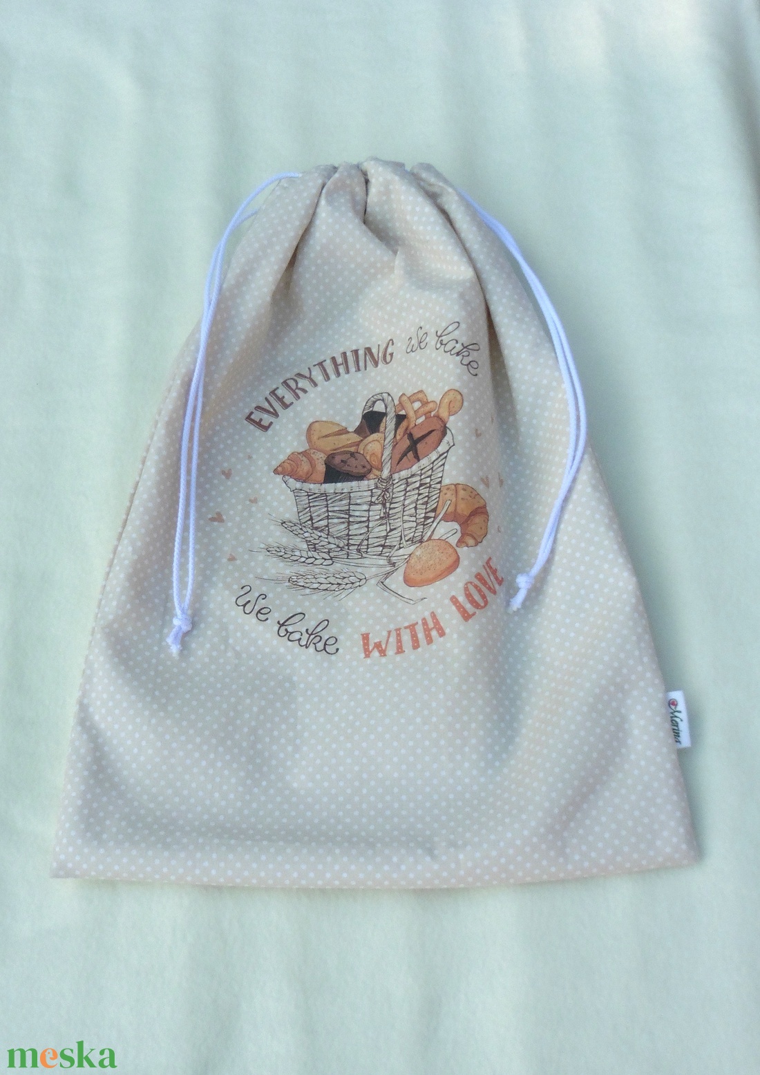 Kenyeres zsák - PUL béléssel - 2 minta, 2 rétegvariáció - otthon & életmód - konyhafelszerelés, tálalás - konyhai tárolás - kenyértartó - Meska.hu