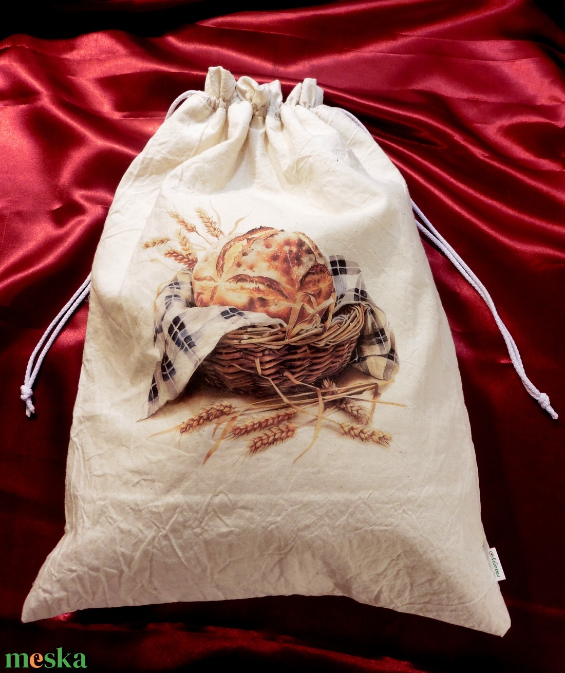 Frissen tartó kenyeres zsák PUL betéttel - otthon & életmód - konyhafelszerelés, tálalás - konyhai tárolás - kenyértartó - Meska.hu