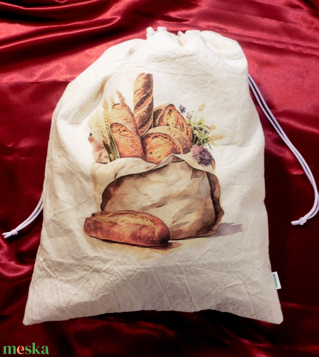 Frissen tartó kenyeres zsák PUL betéttel - otthon & életmód - konyhafelszerelés, tálalás - konyhai tárolás - kenyértartó - Meska.hu