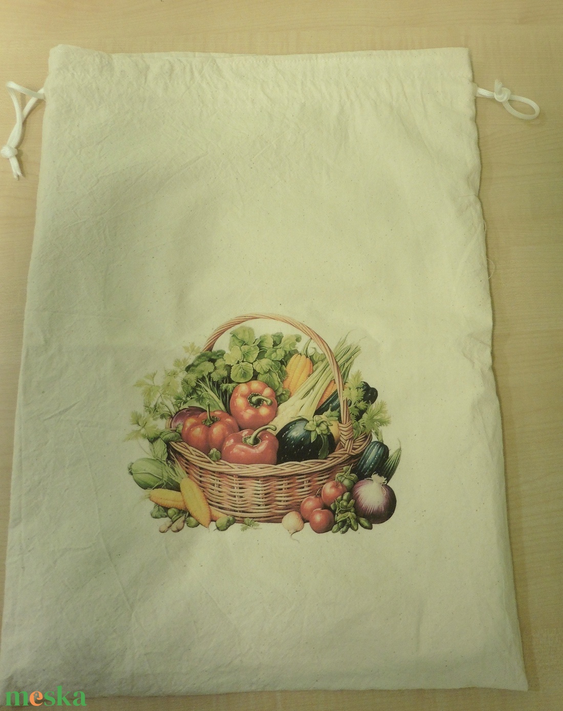 Frissen tartó zöldséges, gyümölcsös zsák PUL betéttel - otthon & életmód - konyhafelszerelés, tálalás - konyhai tárolás - kenyértartó - Meska.hu