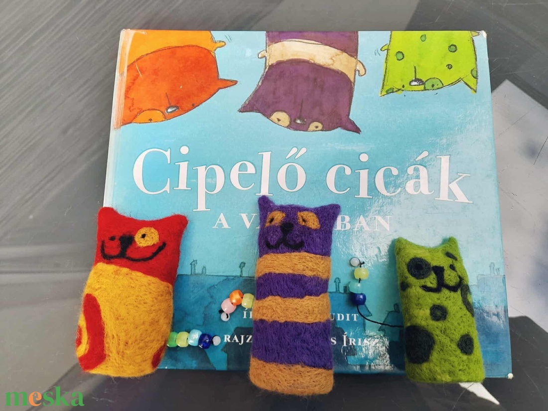 Cipelő cicák 100% gyapjúból - játék & sport - plüssállat & játékfigura - más figura - Meska.hu