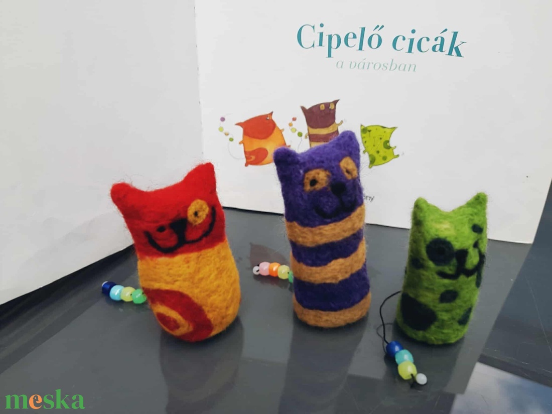 Cipelő cicák 100% gyapjúból - játék & sport - plüssállat & játékfigura - más figura - Meska.hu