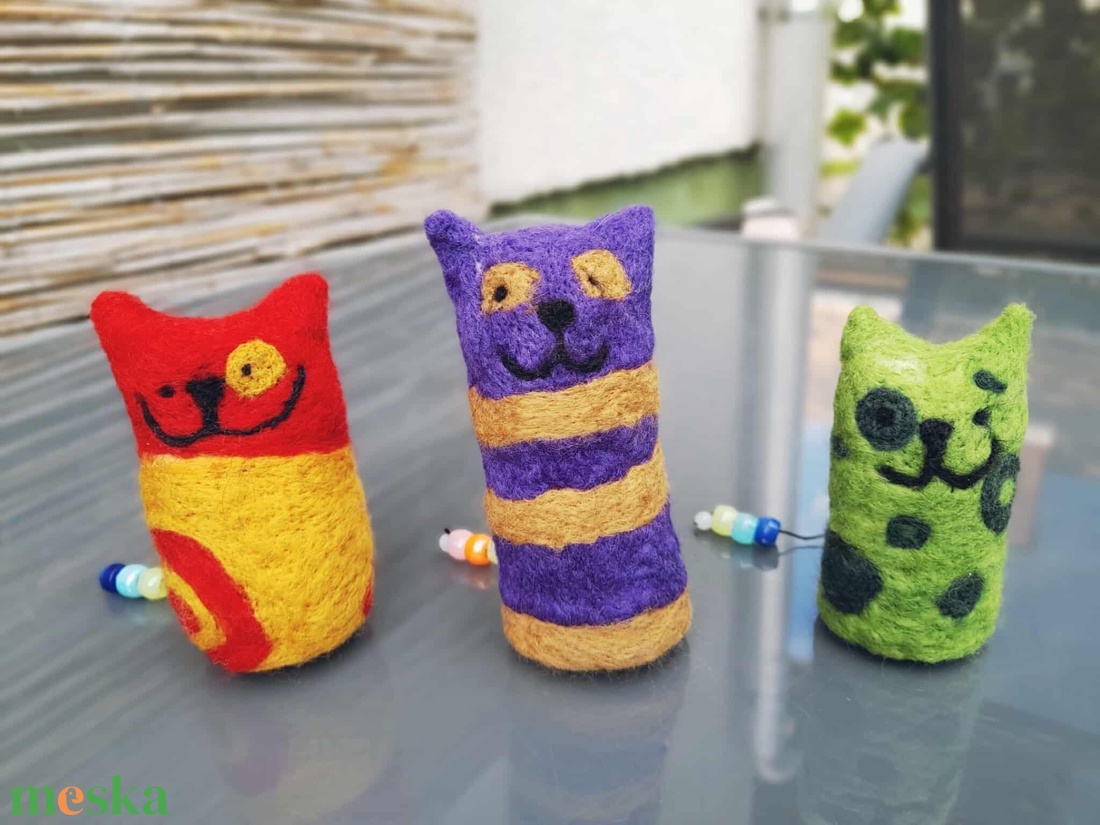 Cipelő cicák 100% gyapjúból - játék & sport - plüssállat & játékfigura - más figura - Meska.hu