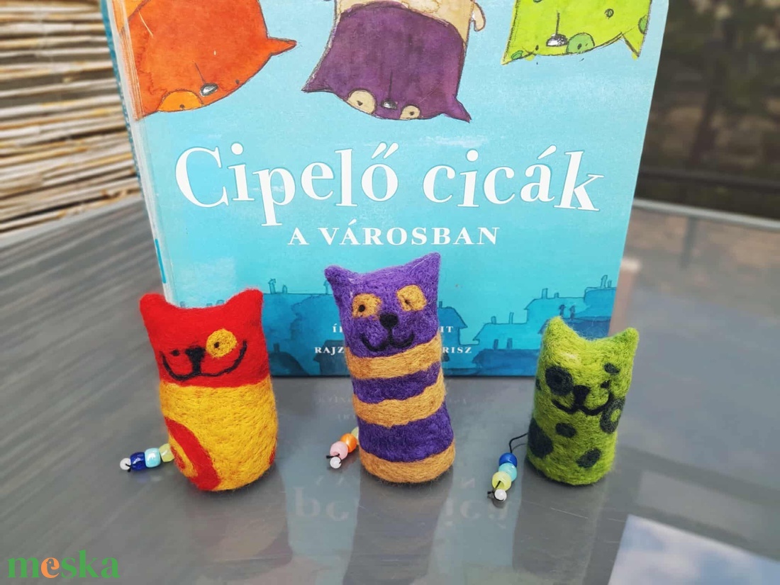 Cipelő cicák 100% gyapjúból - játék & sport - plüssállat & játékfigura - más figura - Meska.hu