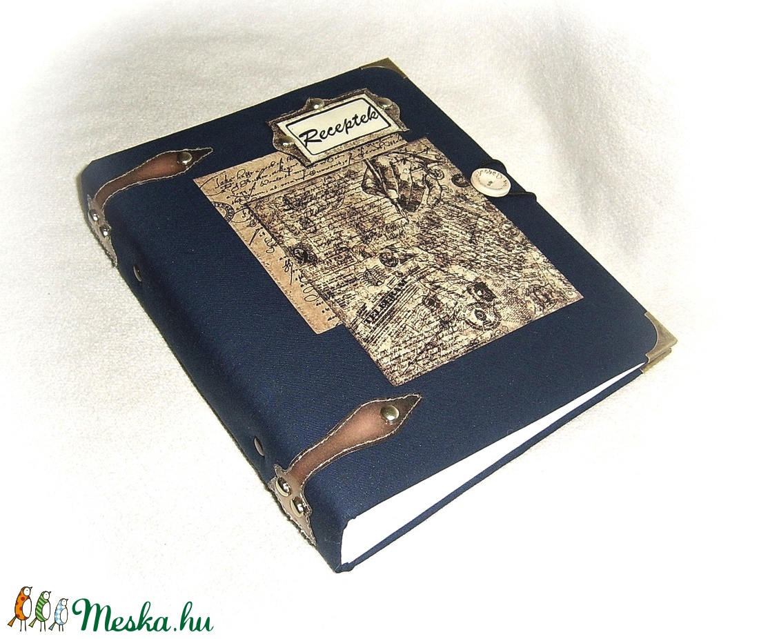 Férfiaknak is- receptgyűjtő gyűrűs mappa  (füzet) A5 -  - Meska.hu