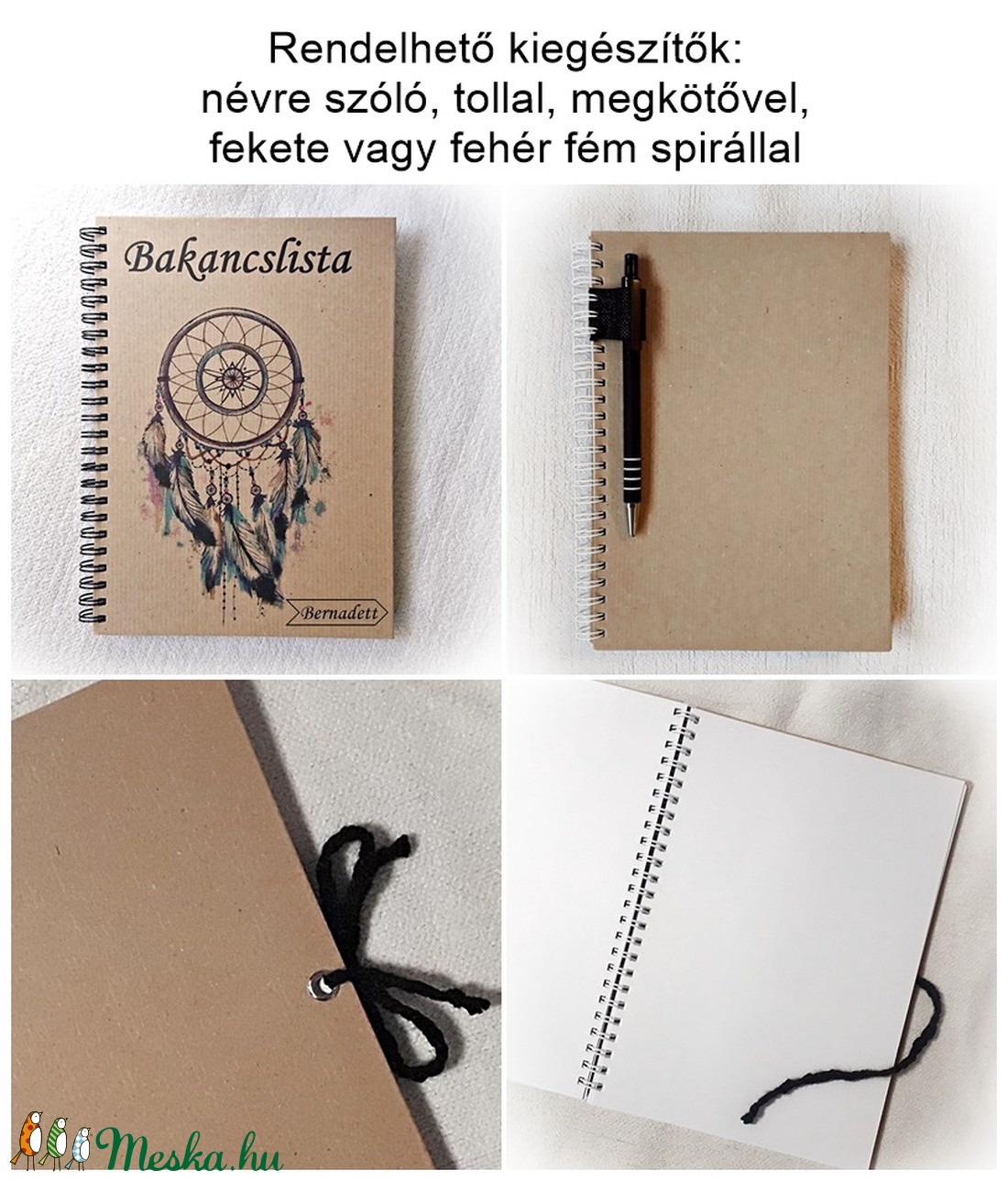 Bakancslista napló, álomfogó, jegyzetfüzet,rusztikus stílusban, névre szóló- A5 méret, könyv - otthon & életmód - papír, írószer - jegyzetfüzet & napló - Meska.hu Bakancslista napló, álomfogó, jegyzetfüzet,rusztikus stílusban, névre szóló- A5 méret, könyv - otthon & életmód - papír, írószer - jegyzetfüzet & napló - Meska.hu