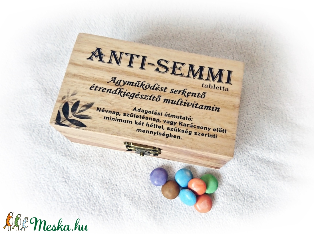 Vicces ajándék, semmi, tablettás doboz, fadoboz - otthon & életmód - tárolás & rendszerezés - doboz - Meska.hu Vicces ajándék, semmi, tablettás doboz, fadoboz - otthon & életmód - tárolás & rendszerezés - doboz - Meska.hu