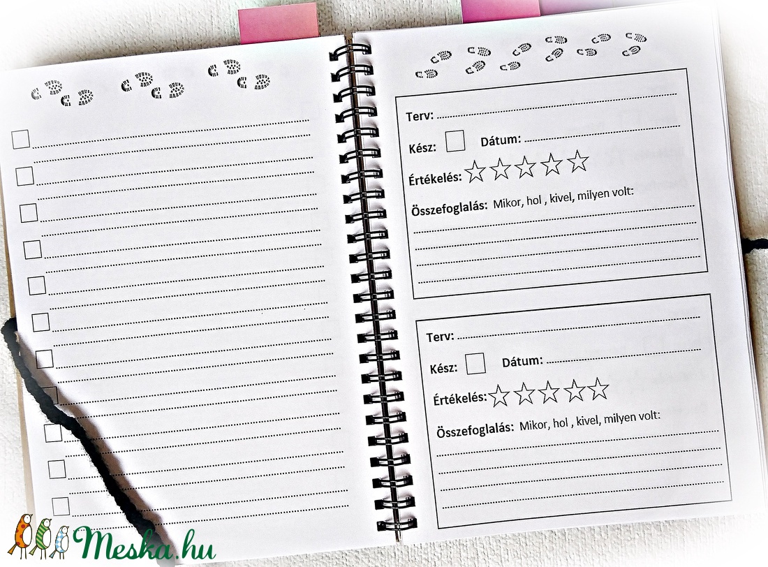 Családi bakancslista napló,nyomtatott lapokkal,ajándék golyóstollal,álomfogó,füzet, jegyzetfüzet,rusztikus ,A5 méret 2. - karácsony - karácsonyi ajándékozás - Meska.hu