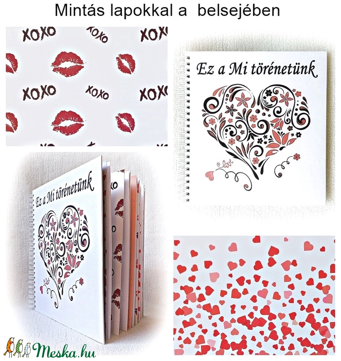 Szerelmes fényképalbum, színes, mintás és hófehér lapokkal, album, esküvő, karácsonyi ajándék, évforduló,eljegyzés - otthon & életmód - papír, írószer - album & fotóalbum - Meska.hu Szerelmes fényképalbum, színes, mintás és hófehér lapokkal, album, esküvő, karácsonyi ajándék, évforduló,eljegyzés - otthon & életmód - papír, írószer - album & fotóalbum - Meska.hu