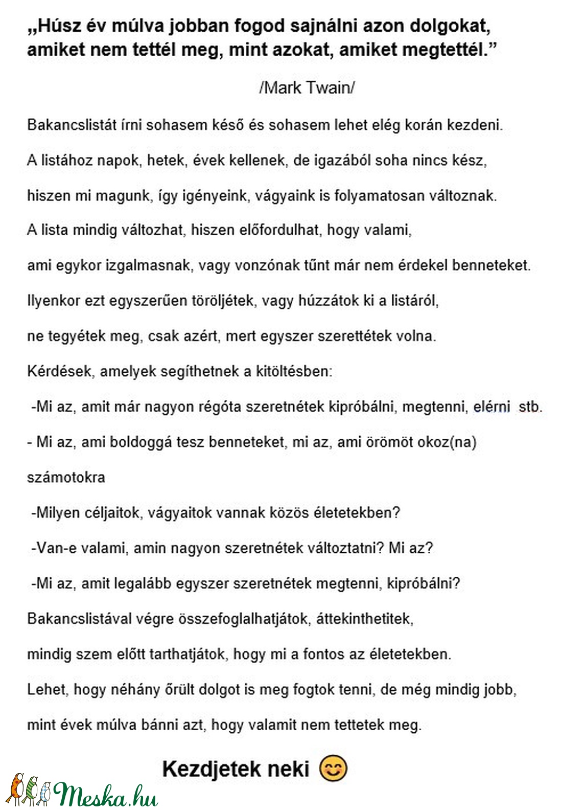 Bakancslista napló, nyomtatott lapokkal, KÉSZ- PIPA jellel a borítón,születésnap, karácsony, ballagás, A5 méret - otthon & életmód - papír, írószer - jegyzetfüzet & napló - Meska.hu
