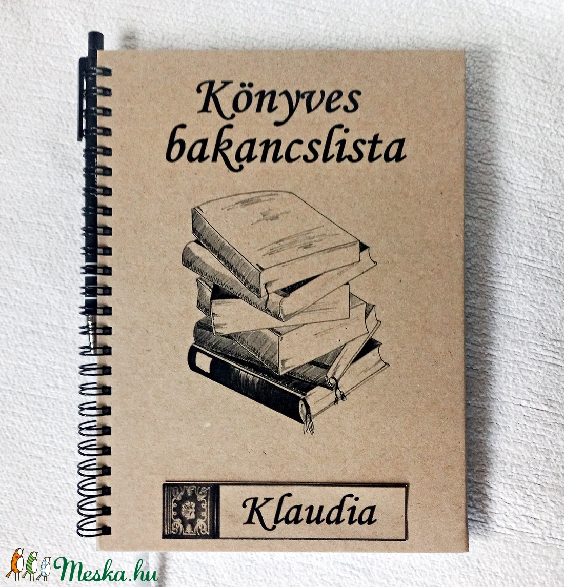 Bakancslista könyv imádóknak, olvasni szeretőknek. Napló, jegyzetfüzet, színes nyomtatott lapokkal - otthon & életmód - papír, írószer - jegyzetfüzet & napló - Meska.hu