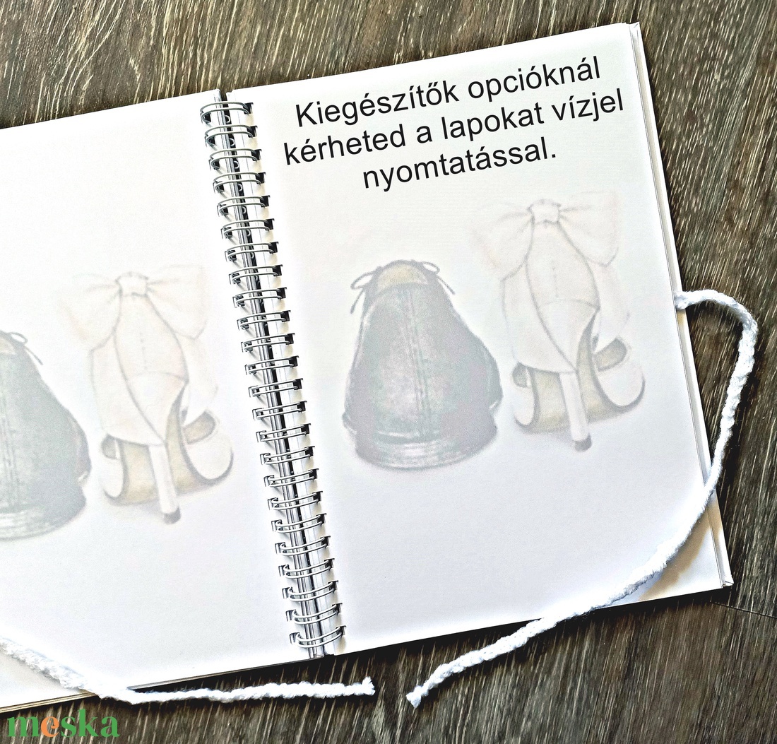 Pénzátadó bakancslista, kemény fedeles napló, esküvői ajándék, borítékkal, nászajándék, jegyzetfüzet, névre szóló  - esküvő - emlék & ajándék - nászajándék - Meska.hu