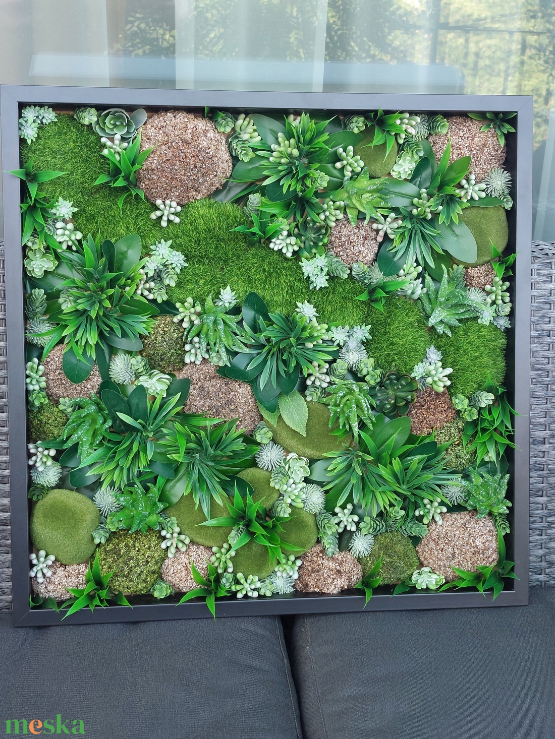 50x50cm falikép mohaszigetekkel és pozsgásokkal - otthon & életmód - dekoráció - kép & falikép - 3d képek - Meska.hu 50x50cm falikép mohaszigetekkel és pozsgásokkal - otthon & életmód - dekoráció - kép & falikép - 3d képek - Meska.hu