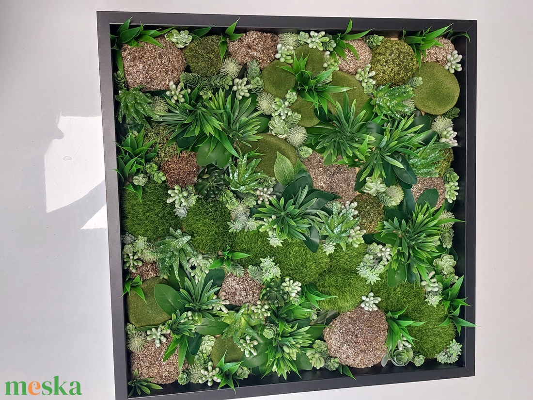 50x50cm falikép mohaszigetekkel és pozsgásokkal - otthon & életmód - dekoráció - kép & falikép - 3d képek - Meska.hu 50x50cm falikép mohaszigetekkel és pozsgásokkal - otthon & életmód - dekoráció - kép & falikép - 3d képek - Meska.hu