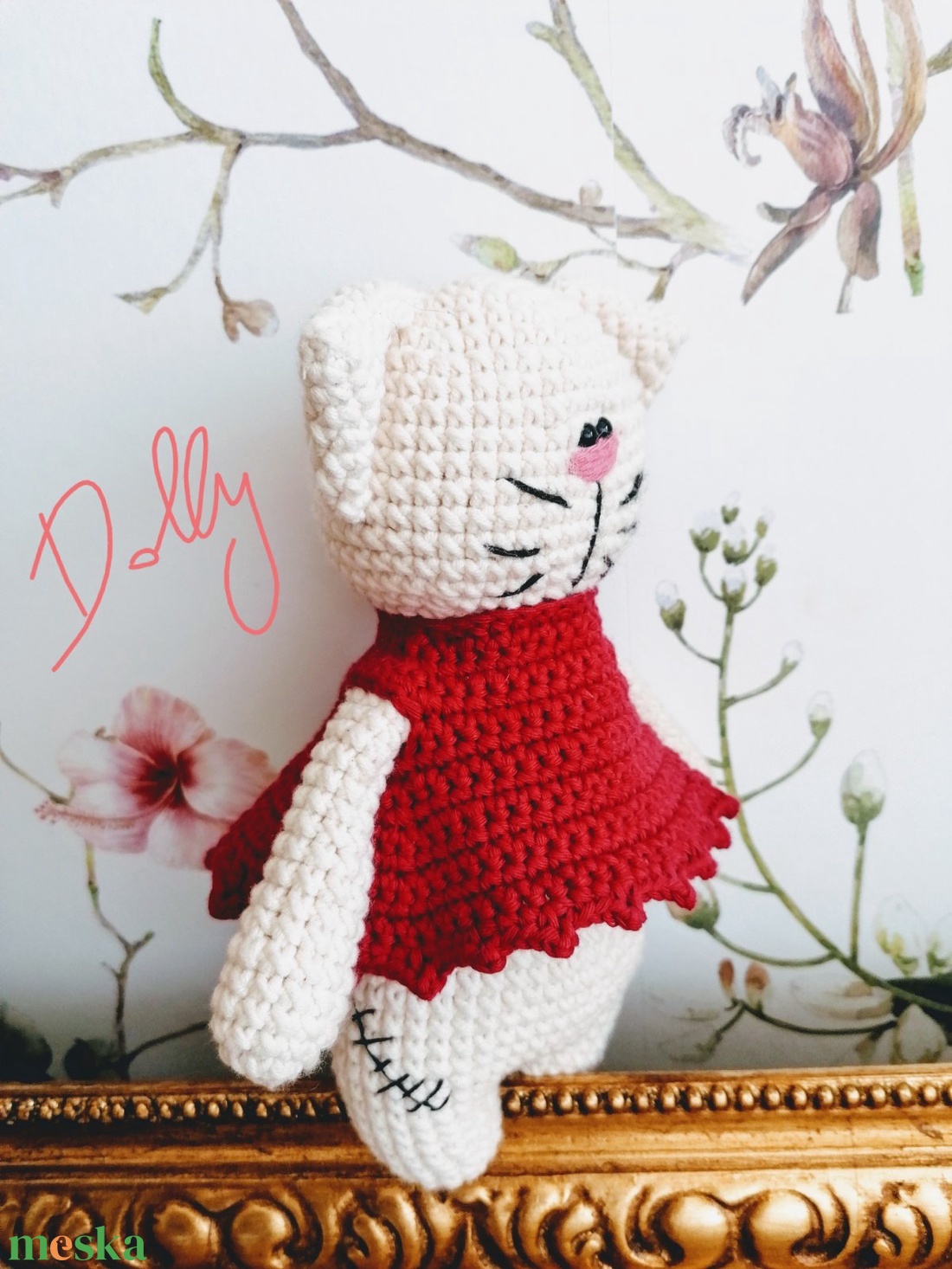 Vintage amigurumi cica - játék & gyerek - plüssállat & játékfigura - cica - Meska.hu Vintage amigurumi cica - játék & gyerek - plüssállat & játékfigura - cica - Meska.hu