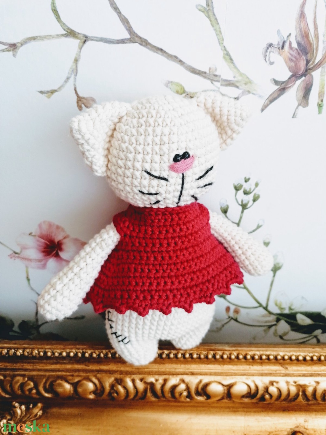 Vintage amigurumi cica - játék & gyerek - plüssállat & játékfigura - cica - Meska.hu Vintage amigurumi cica - játék & gyerek - plüssállat & játékfigura - cica - Meska.hu
