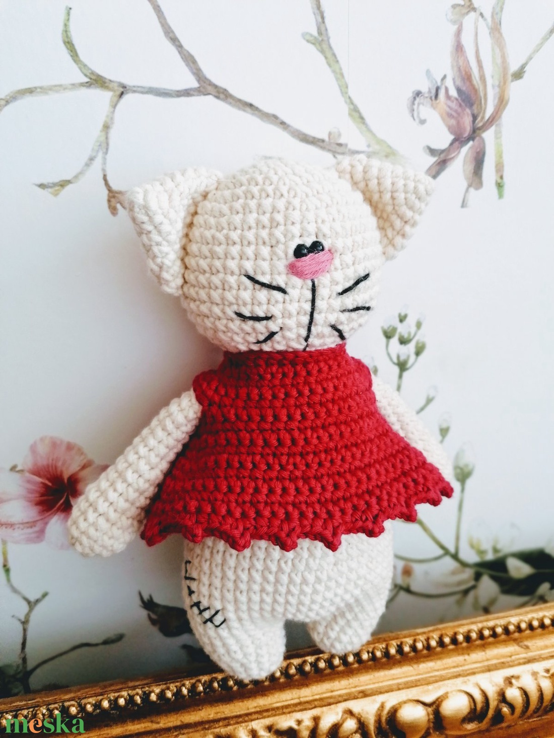 Vintage amigurumi cica - játék & gyerek - plüssállat & játékfigura - cica - Meska.hu Vintage amigurumi cica - játék & gyerek - plüssállat & játékfigura - cica - Meska.hu