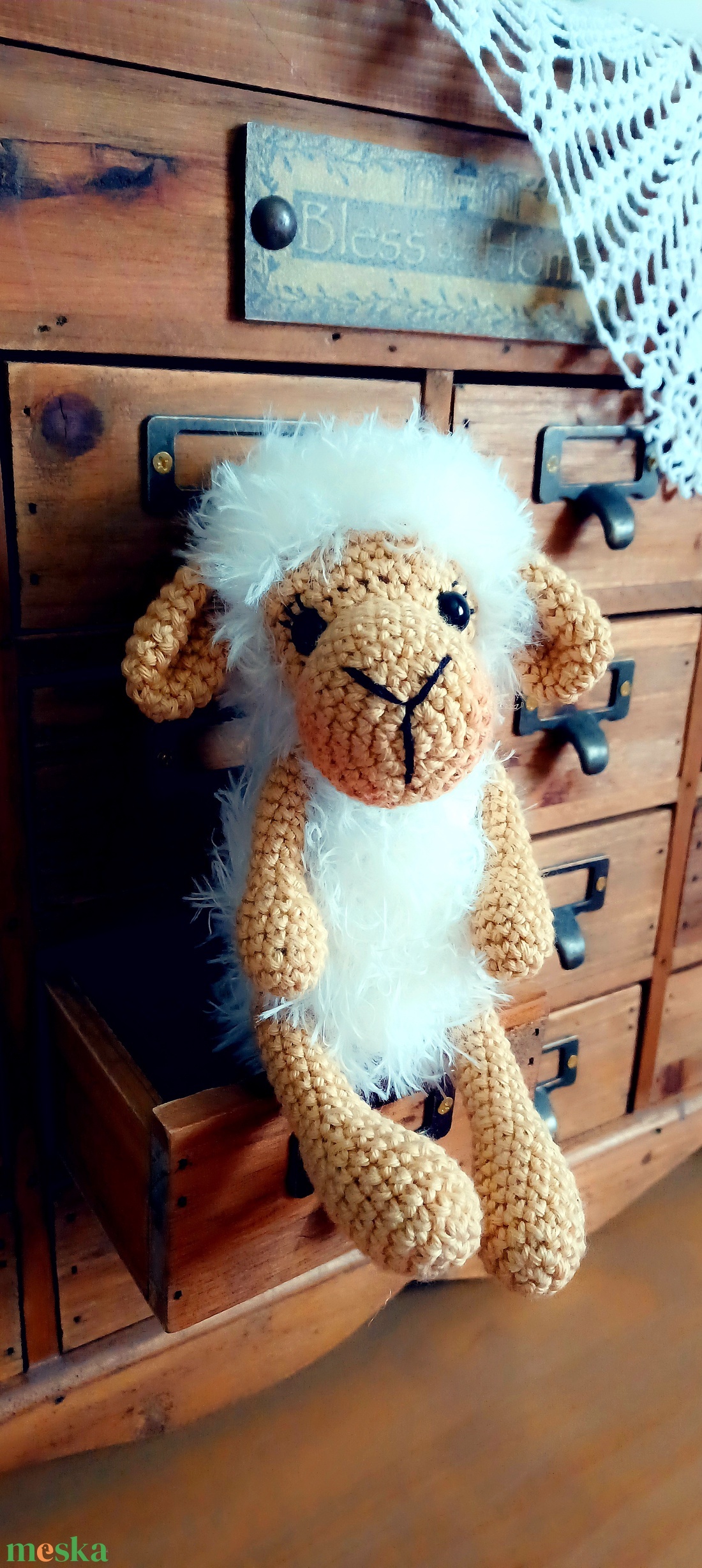 Amigurumi édes bárány - játék & sport - plüssállat & játékfigura - plüss bárány - Meska.hu