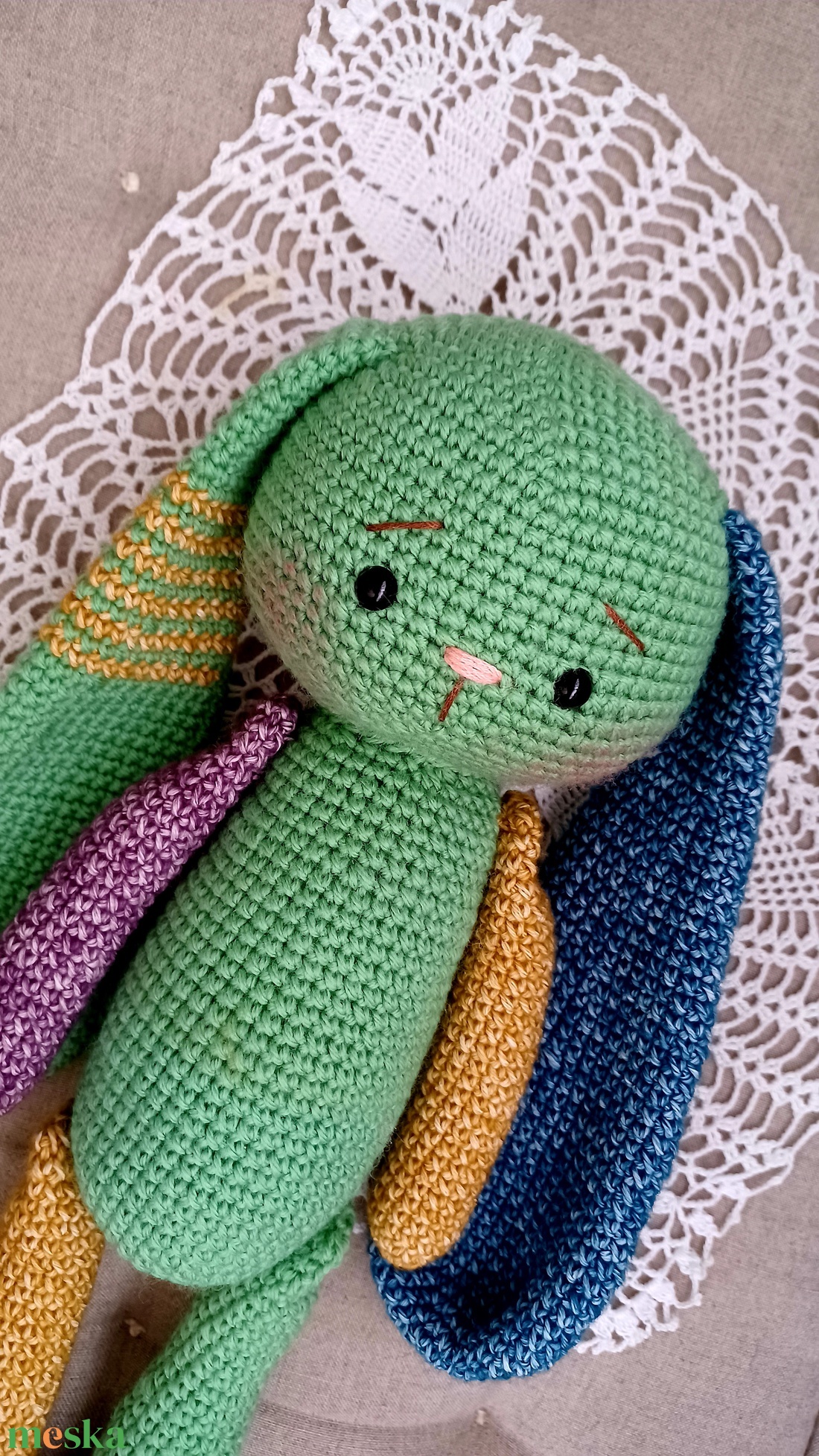 Nagy amigurumi nyuszi - játék & sport - plüssállat & játékfigura - nyuszi - Meska.hu Nagy amigurumi nyuszi - játék & sport - plüssállat & játékfigura - nyuszi - Meska.hu