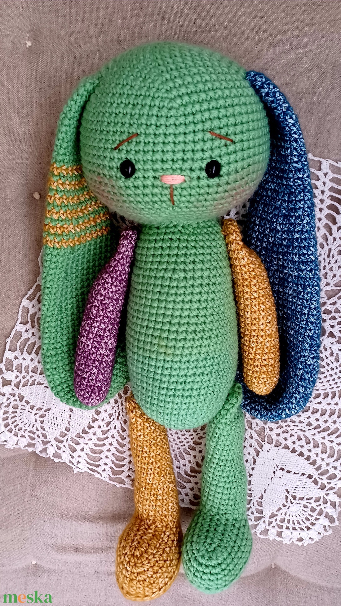 Nagy amigurumi nyuszi - játék & sport - plüssállat & játékfigura - nyuszi - Meska.hu Nagy amigurumi nyuszi - játék & sport - plüssállat & játékfigura - nyuszi - Meska.hu