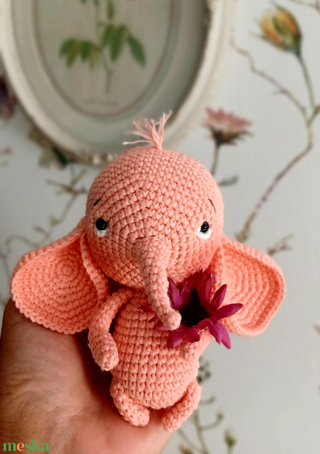 Amigurumi édes elefánt - játék & sport - plüssállat & játékfigura - elefánt - Meska.hu