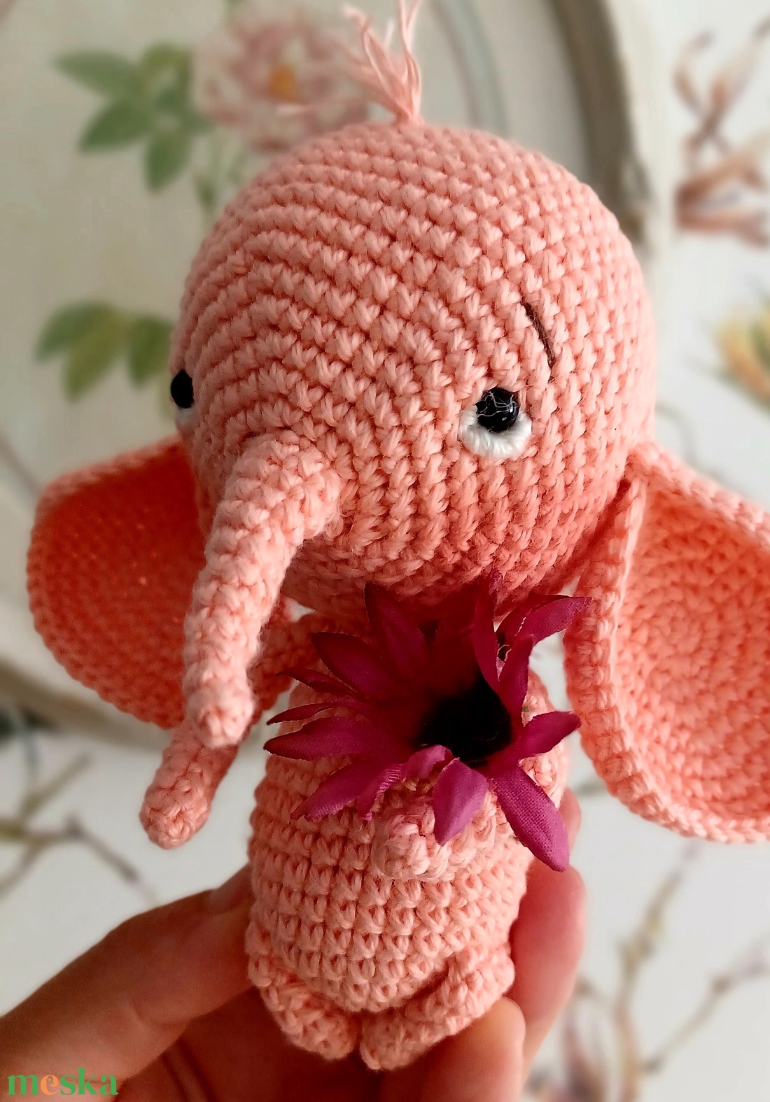 Amigurumi édes elefánt - játék & sport - plüssállat & játékfigura - elefánt - Meska.hu