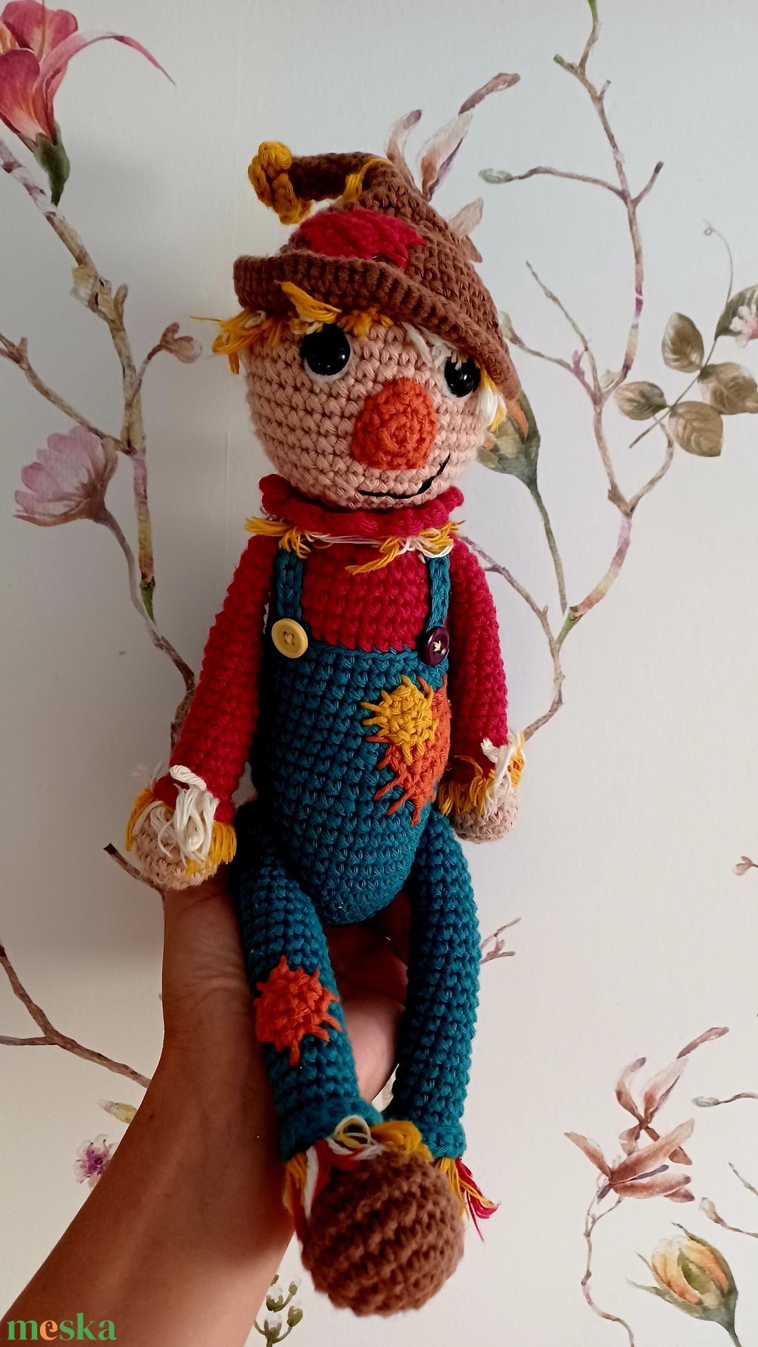 Amigurumi madárijesztő figura - játék & sport - plüssállat & játékfigura - más figura - Meska.hu