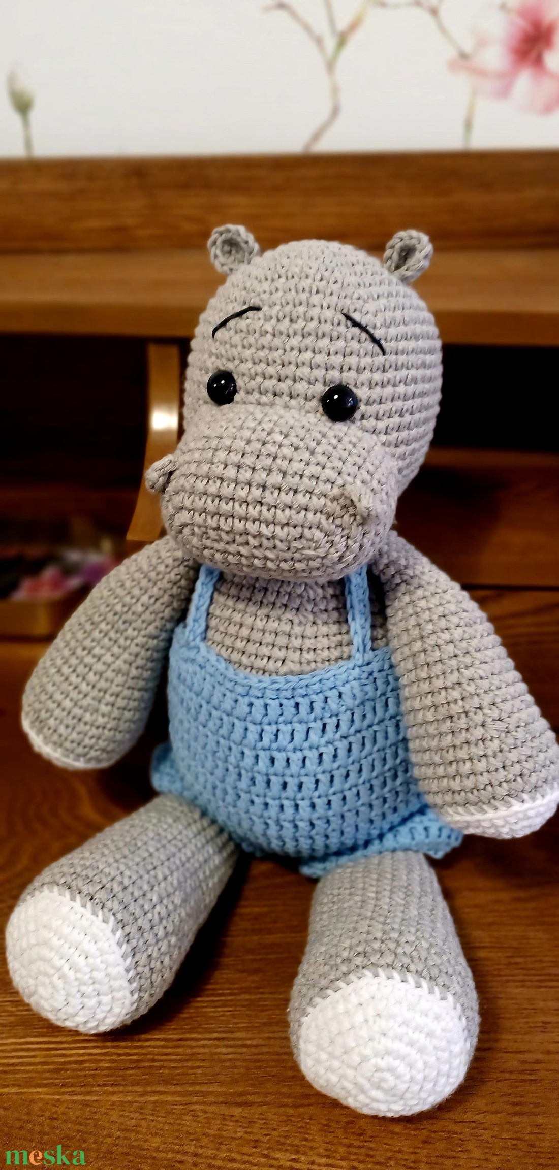 Amigurumi szürke víziló - játék & sport - plüssállat & játékfigura - más figura - Meska.hu Amigurumi szürke víziló - játék & sport - plüssállat & játékfigura - más figura - Meska.hu