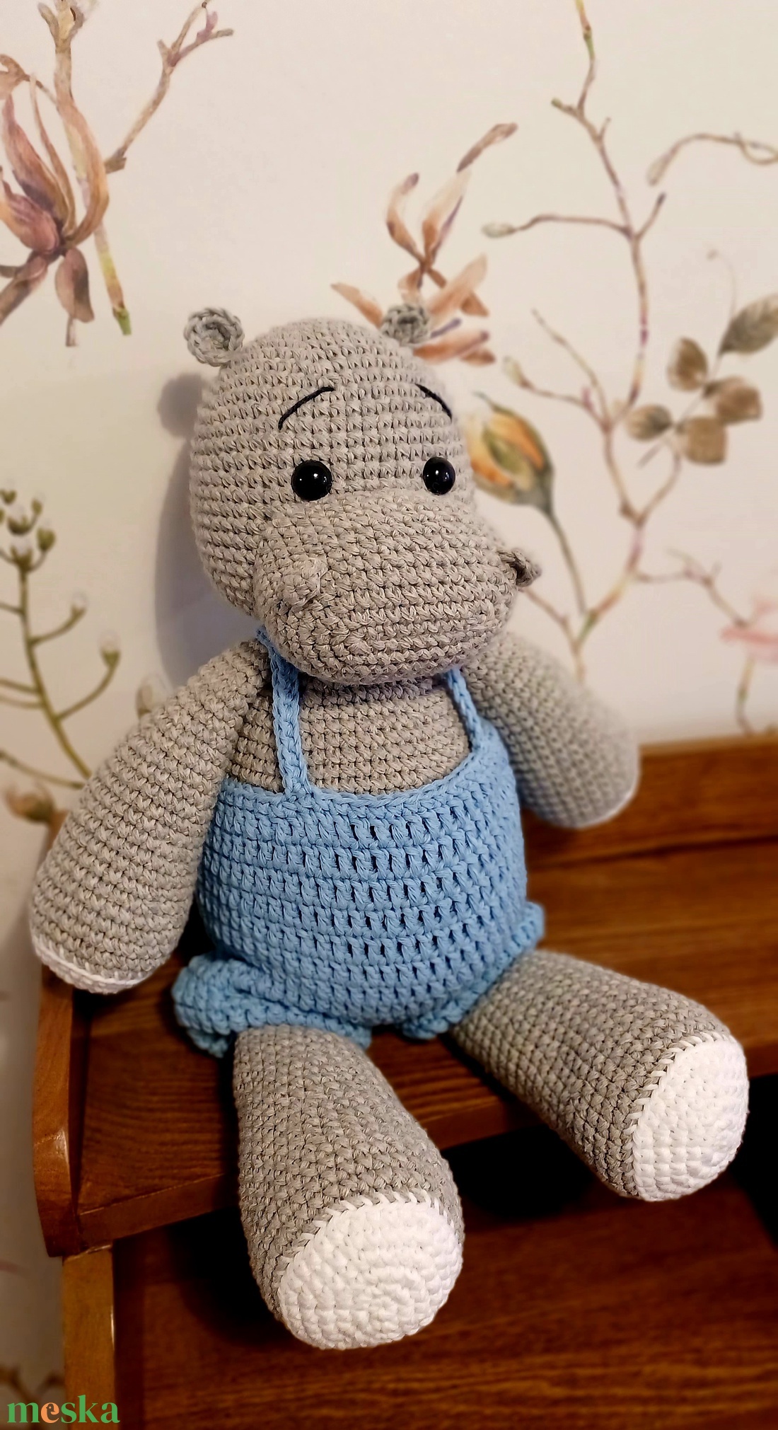 Amigurumi szürke víziló - játék & sport - plüssállat & játékfigura - más figura - Meska.hu Amigurumi szürke víziló - játék & sport - plüssállat & játékfigura - más figura - Meska.hu
