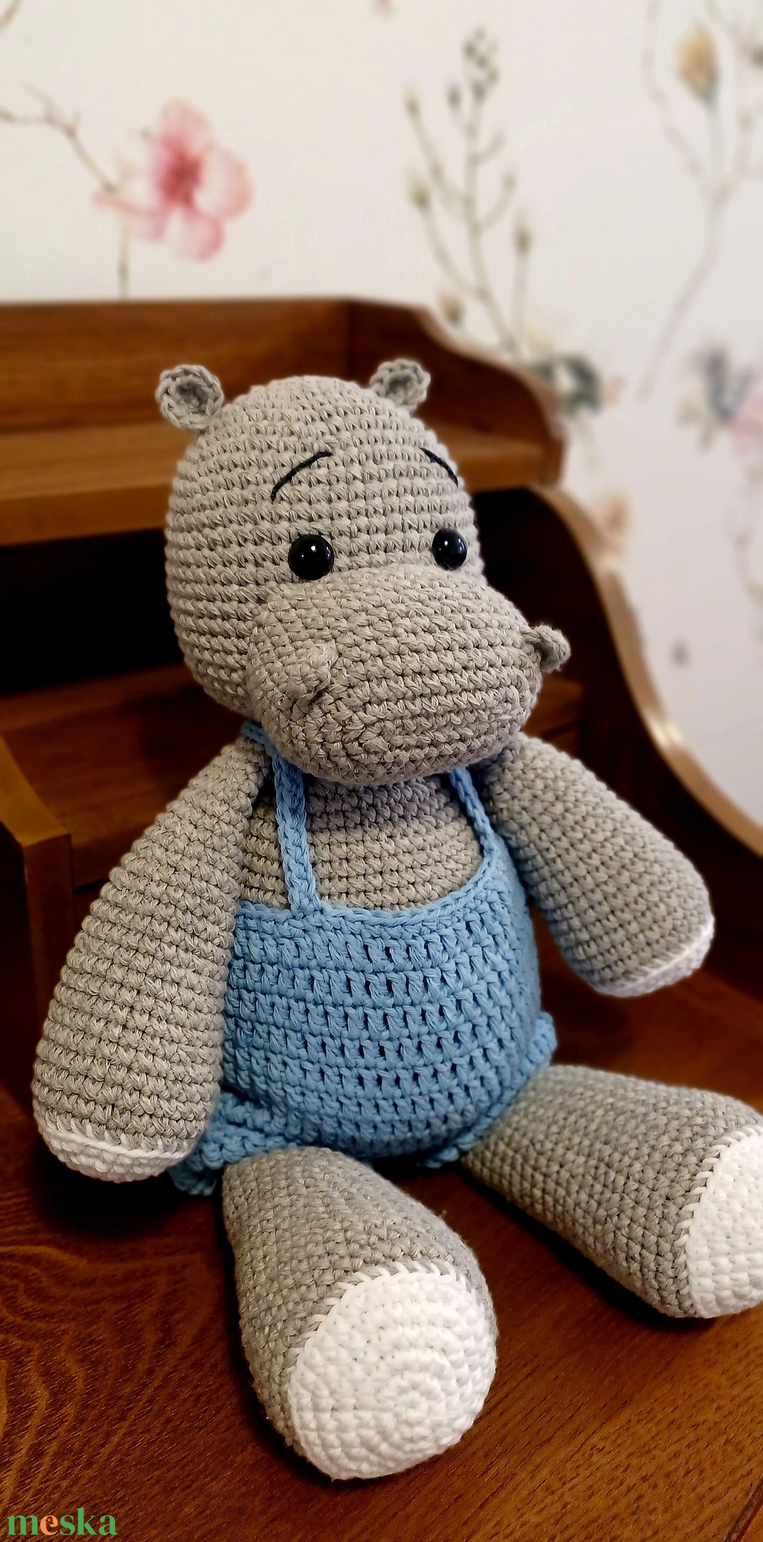Amigurumi szürke víziló - játék & sport - plüssállat & játékfigura - más figura - Meska.hu Amigurumi szürke víziló - játék & sport - plüssállat & játékfigura - más figura - Meska.hu