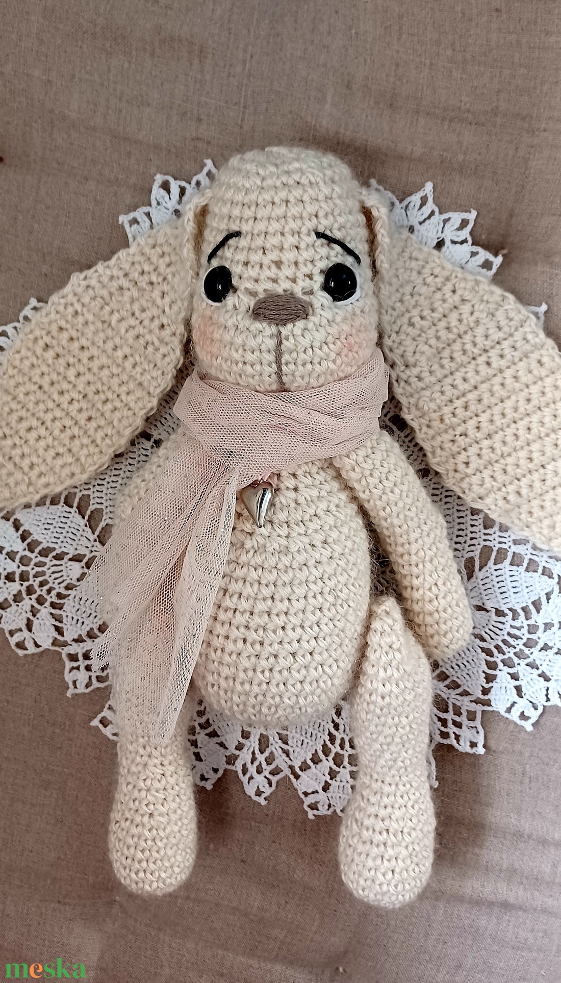 Amigurumi nyuszi figura  - játék & sport - plüssállat & játékfigura - nyuszi - Meska.hu