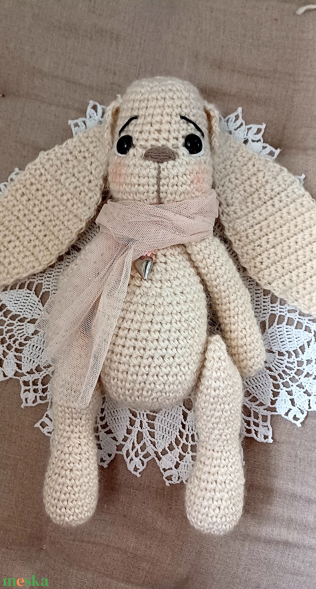 Amigurumi nyuszi figura  - játék & sport - plüssállat & játékfigura - nyuszi - Meska.hu