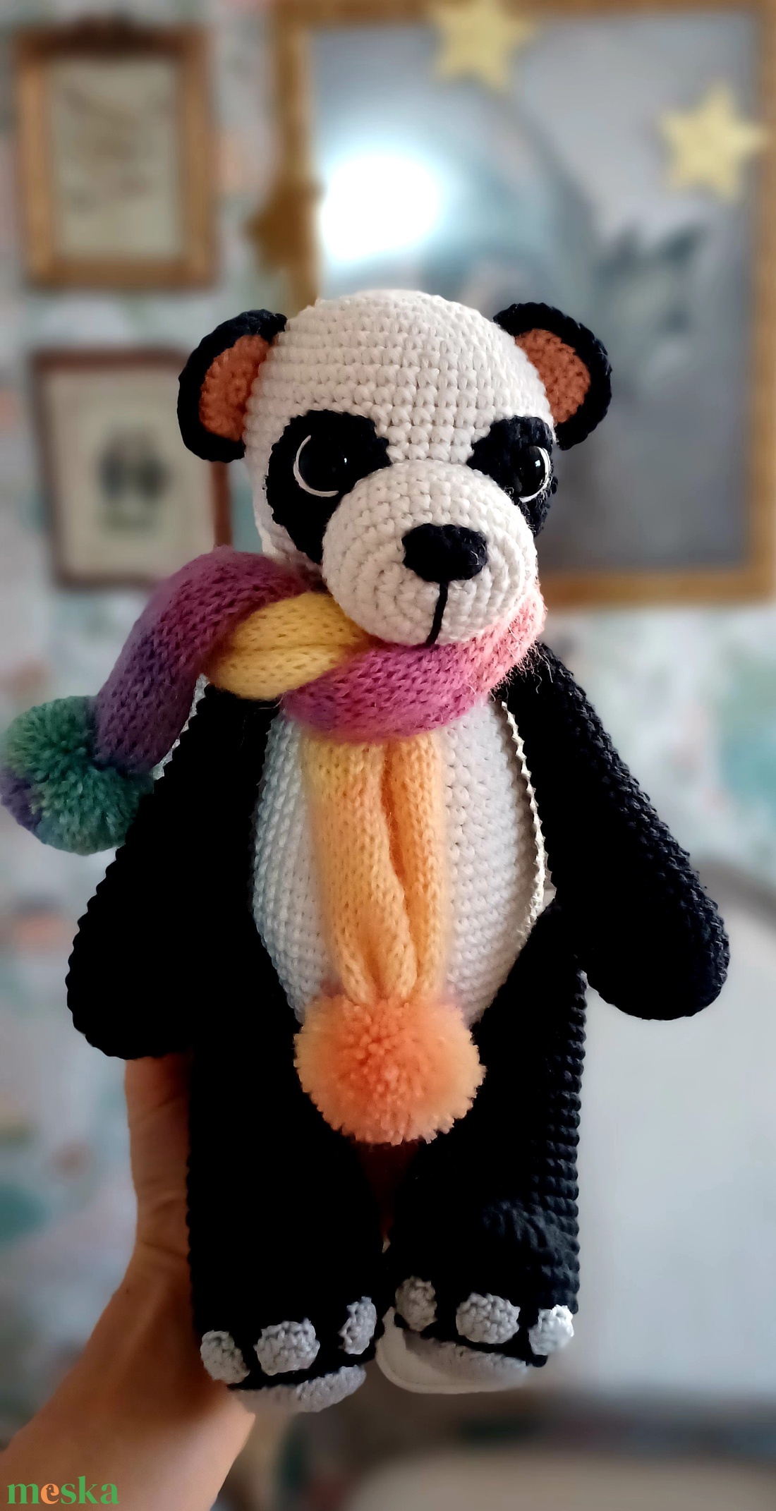 Nagy méretű amigurumi panda maci - játék & sport - plüssállat & játékfigura - más figura - Meska.hu