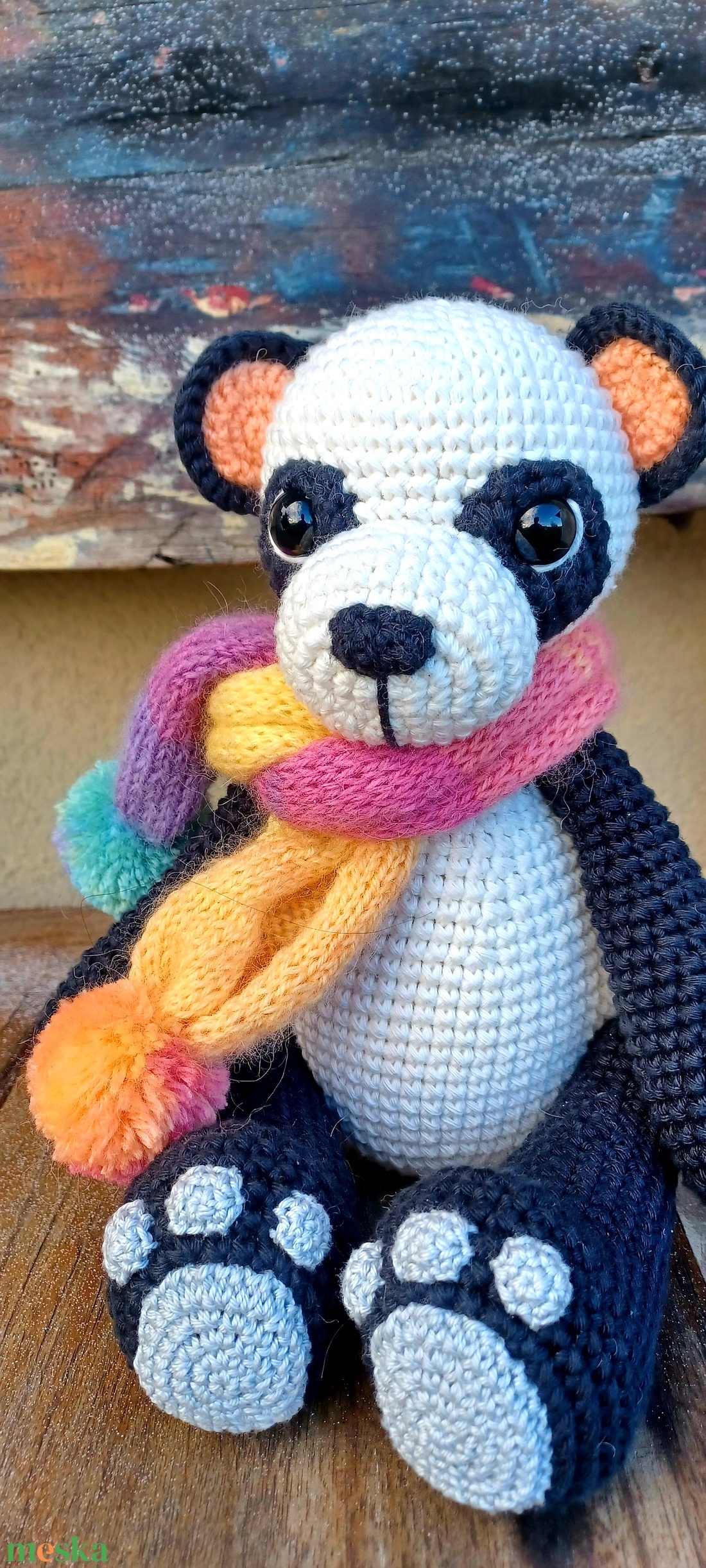 Nagy méretű amigurumi panda maci - játék & sport - plüssállat & játékfigura - más figura - Meska.hu
