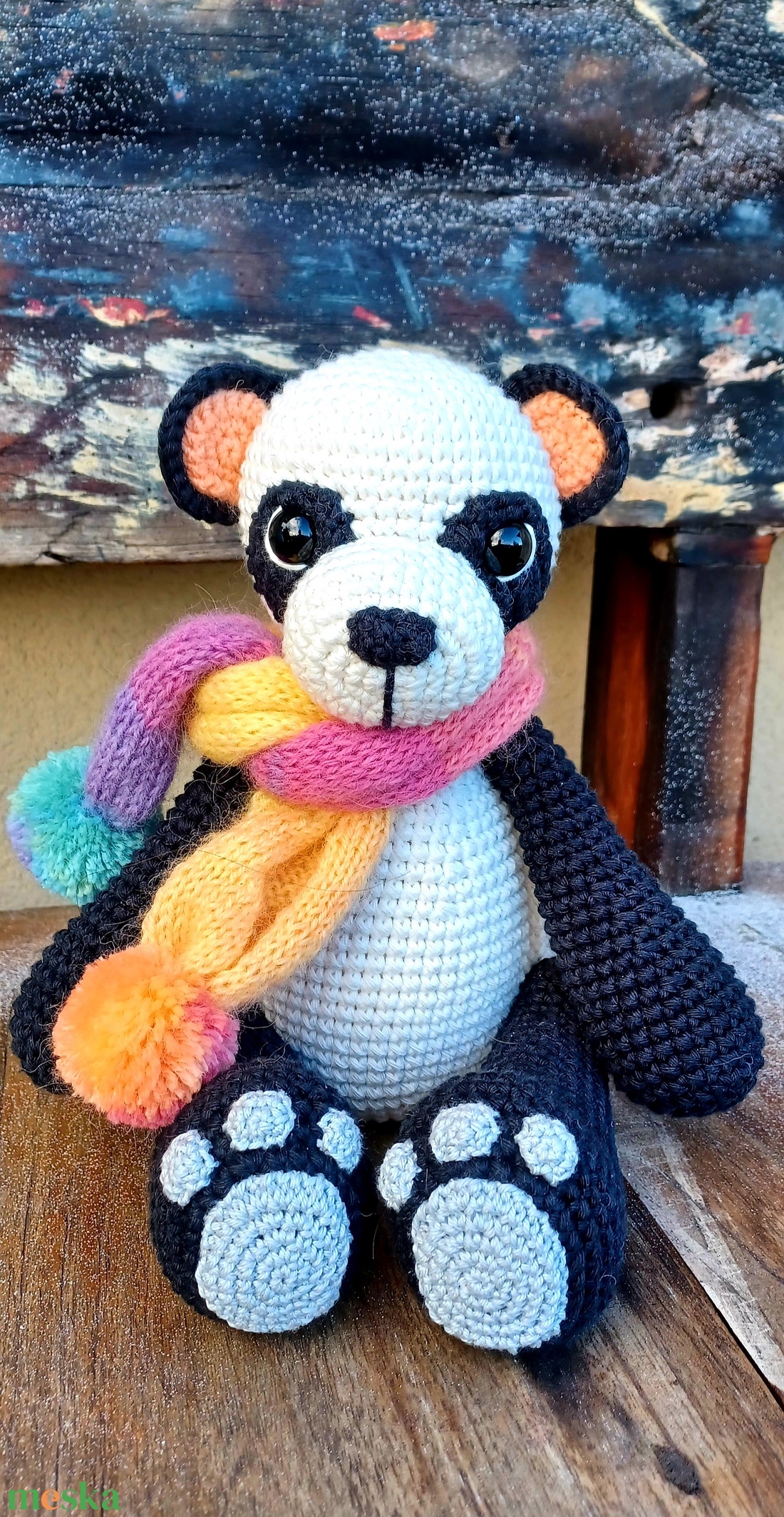 Nagy méretű amigurumi panda maci - játék & sport - plüssállat & játékfigura - más figura - Meska.hu