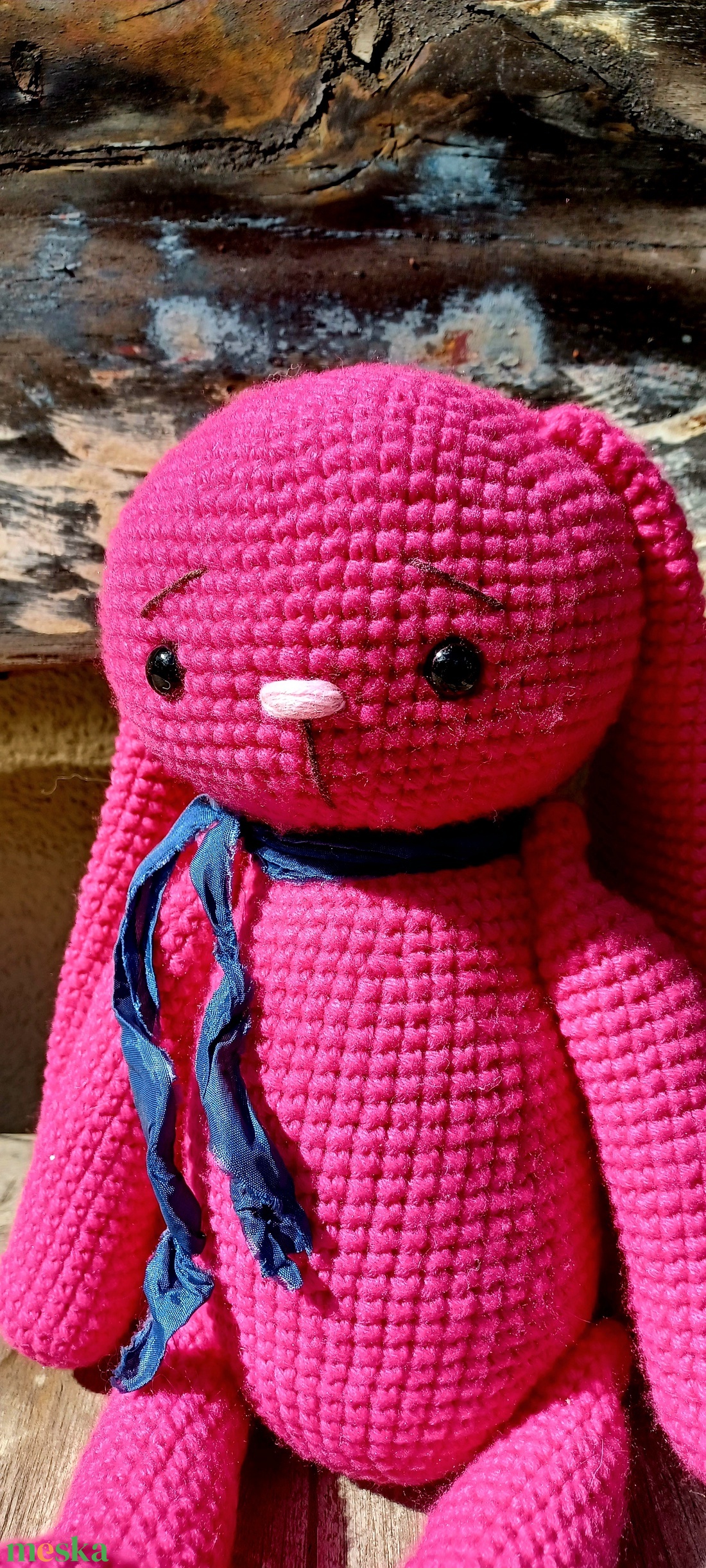 Pink amigurumi nyuszi - játék & sport - plüssállat & játékfigura - nyuszi - Meska.hu